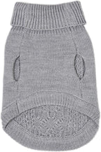 Stretchy Cat Sweater - 17 Colors & 6 Sizes | Snug Winter-Ready Knit for Boy/Girl Cats & Kittens (Grey, X-Small)