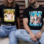 Tehg & Tuhg Custom T Shirts with Picture, Vintage Bootleg Rap Tee, Boyfriend Girlfriend, Unique Gift for Birthday Anniversary