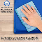 Arf Pets Dog Self Cooling Mat 11.5 x 15.5, Pad for Kennels, Crates and Beds, Non-Toxic, Durable Solid Cooling Gel Material. No Refrigeration or Electricity Needed, Ex-Small