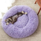 WESTERN HOME WH Calming Dog Bed & Cat Bed, Anti-Anxiety Donut Dog Cuddler Bed, Warming Cozy Soft Dog Round Bed, Dog Cat Cushion Bed for Small Medium Dogs and Cats