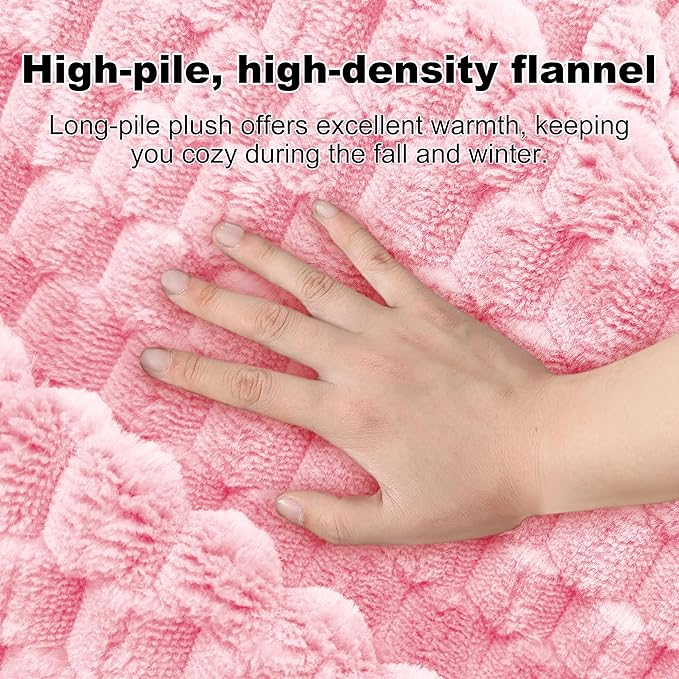 Dog Bed Crate Mat, Soft Durable Washable Anti-Slip Kennel Pad for Dogs & Cats, Reversible (Pink, L(35"*23"*1.5"))