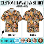 Custom Hawaiian Shirt with Face for Men Women Youth Kid, Personalized Hawaiian Shirts with Face Logo Photo Picture