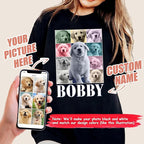 Mit & Mia Custom Your Own Bootleg Rap Shirts for Boyfriend Girlfriend Face Shirt with Photo Gift for Him Her Pet Lovers