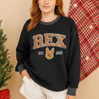 NAZENTI Personalized Dog Sweatshirt, Custom Photo Shirts, Dog Embroidered Shirt for Women, Men, Pet Lovers Gifts, Mom Gift