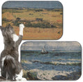 2 Pack Art Cat Scratcher, Wall-Mountable Cat Scratch Pad, Cat Wall Scratcher 16.7x11x1 Inch Cat Scratching Board for Indoor Cats Toy (Series3)