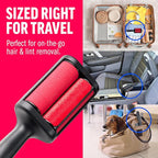 ChomChom Roller Pet Hair Remover – Reusable Lint Roller Pet Hair Removal Tool for Clothes, Couches, Cars and Travel - Cat Dog Hair Remover, Compact, No Sticky Refills Needed (Mini Roller)