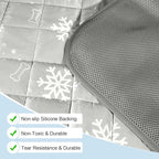 RIOGOO Dog Cooling Mat,Dog Blanket Washable,Cool Fabric & Internal Waterproof Cooling Pad (Grey, Large (36x24 inch))