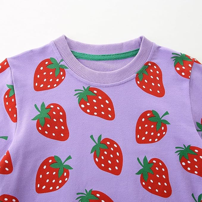 Bumeex Toddler Girl Sweatshirt Clothes Outfit,Cotton Crewneck Christmas Clothing