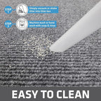Drymate Cat Litter Box Mat, Litter Trapping Mat, Waterproof, Urine-Proof, Absorbent, Machine Washable, Soft on Paws, Contains Mess, Protects Floors, Kitten Supplies, Grey, 36x47 Jumbo XXL