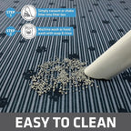 Drymate Cat Litter Box Mat, Litter Trapping Mat, Waterproof, Urine-Proof, Absorbent, Machine Washable, Soft on Paws, Contains Mess, Protects Floors, Kitten Supplies, Dark Grey, 20x28