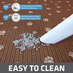 Drymate Cat Litter Box Mat, Litter Trapping Mat, Waterproof, Urine-Proof, Absorbent, Machine Washable, Soft on Paws, Contains Mess, Protects Floors, Kitten Supplies, Brown, 28x36 XL