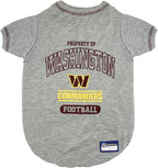 NFL Washington Commanders Dog T-Shirt Small. - Licensed Shirt for Pets Team Colored with Team Logos- Premium Stretchable Materials for The Comfort of Your Dog & Cat