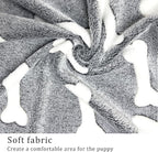 1 Pack 3 Blankets Super Soft Fluffy Premium Fleece Pet Blanket Flannel Paw Printed Throw for Dog Puppy Cat (Large 41x31'', Star, Bone, Love)