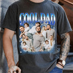 Custom Dad Shirt Personalized Picture T-Shirt for Men for New Dad Daddy Gift for Grandpa