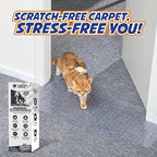 PANTHER ARMOR Cat Carpet Protector for Deep Pile Carpet, Stop Cats from Scratching Carpets, Door Edge Protector, Plastic Runner Mat, 15.7” x 43.3”
