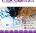 Catstages Nina Ottosson Rainy Day Puzzle & Play – Interactive Cat Puzzle Feeder for Indoor Cats, 19 Hidden Treat Compartments, Slow Feeder, Durable & Easy‑Clean