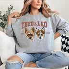 NAZENTI Personalized Dog Mom Sweatshirt, Cat Lovers Gift, Matching Dog and Owner Sweater, Gift Christmas Memorial Birthday