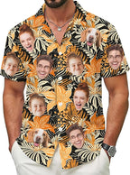 Custom Hawaiian Shirt with Face for Men Women Youth Kid, Personalized Hawaiian Shirts with Face Logo Photo Picture