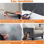 Cat Scratch Furniture Protector - 158" x 15.8" Trimmable Self-Adhesive Cats Claws Scratch Pads, DIY Cat Climbing Couch Protector for Scratch Post Cat Tree Replacement Indoor (Dark Gray)
