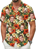 Custom Hawaiian Shirt with Face for Men Women Youth Kid, Personalized Hawaiian Shirts with Face Logo Photo Picture