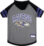 Pets First Hoodie for Dogs & Cats. NFL Football Licensed Dog Hoody Tee Shirt, Small. Sports Hoody T-Shirt for Pets. Licensed Sporty Dog Shirt