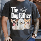 Custom Dad Shirt Personalized Picture T-Shirt for Men for New Dad Daddy Gift for Grandpa