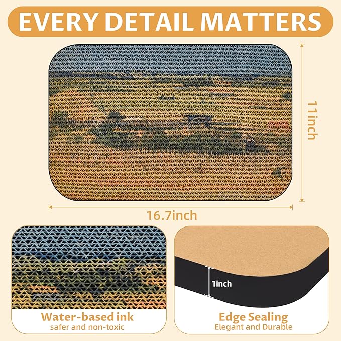 2 Pack Art Cat Scratcher, Wall-Mountable Cat Scratch Pad, Cat Wall Scratcher 16.7x11x1 Inch Cat Scratching Board for Indoor Cats Toy (Series3)