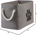 Bone Dry Pet Storage Collection Collapsible Bin, Small Rectangle, Gray
