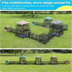 Cat Enclosure Kitten and Tower Tent for Indoor and Outdoor,3 Tier Cage Inside,Outdoor Catio,Portable and Foldable,Two Doors Design; Play Tunnel + Cube(with Three Ways)…