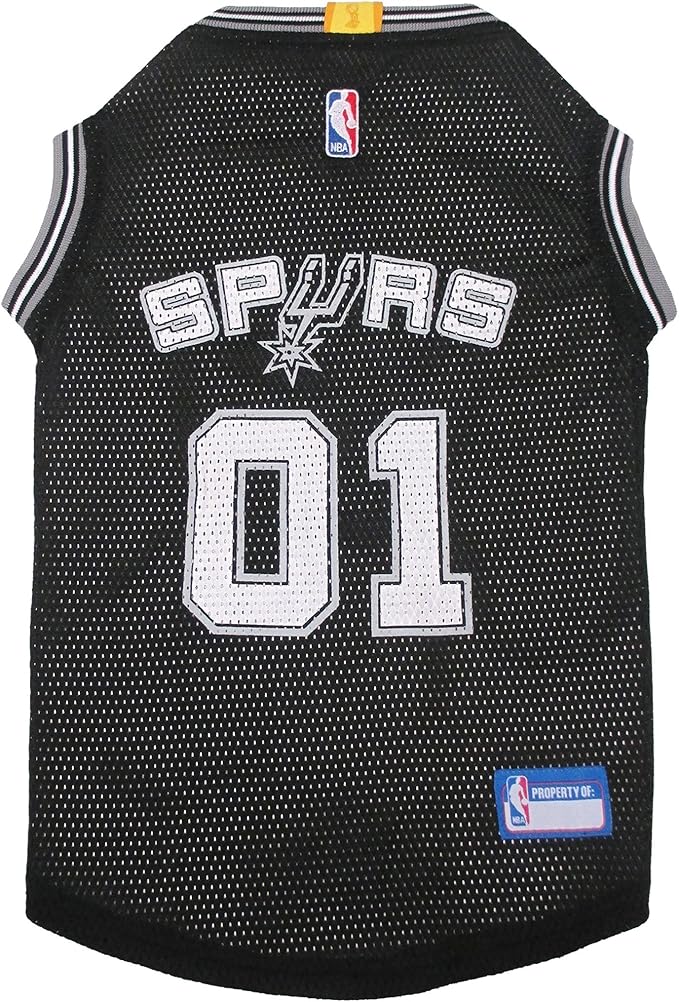 NBA SAN ANTONIO SPURS DOG Jersey, X-Small - Tank Top Basketball Pet Jersey