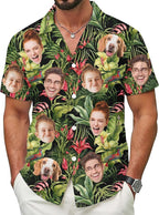 Custom Hawaiian Shirt with Face for Men Women Youth Kid, Personalized Hawaiian Shirts with Face Logo Photo Picture