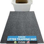 Drymate Cat Litter Box Mat, Litter Trapping Mat, Waterproof, Urine-Proof, Absorbent, Machine Washable, Soft on Paws, Contains Mess, Protects Floors, Kitten Supplies, Grey, 20x28