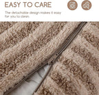 Hollypet Cat Bed Fluffy Plush Mutifuctional Double-Layer Soft Pet Couch Orthopedic Sofa Nest Beds for Small Cats and Dogs, Khaki (25x20x13 inch)