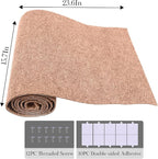 15.7'' x 23.6'' Cat Scratch Furniture Protector Cat Wall Scratcher Mat AdhesiveTrimmable Cloth Couch Anti-Scratch Cover DIY Climb Couch Protector from Claws, Replacement Pads，Beige
