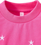 Toddler Baby Girls Cotton Sweater, Long Sleeve Crewneck Sweatshirt Pullover Kids Warm Clothing for Fall Winter