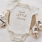COUPLEHOODIES Personalized Baby Onesie Bodysuit – Custom Embroidery Gift for Pregnancy Reveal Baby Shower or First Grandchild
