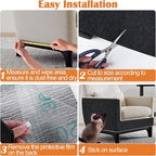 Cat Scratch Furniture Protector - 118" x 13.8" Trimmable Self-Adhesive Cats Claws Scratch Pads, DIY Cat Climbing Couch Protector for Scratch Post Cat Tree Replacement Indoor (Black)
