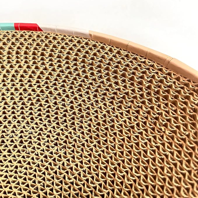 Cat Scratcher Lounge Bed - Lounge Couch for Indoor Cats Oval Shape 17"x13" Long Lasting Furniture
