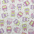 1 Yard (Pre-Cut) 43" x 36" (109cm x 92cm) Premium Floral Cotton Quilting Sewing Fabric, DIY Sewing Patchwork Supplies for Face mask Clothing Handmade Craft&Home Decoration (Owl)