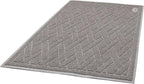 Pawkin Cat Litter Mat, Jumbo XX-Large, 4x3 Feet, Fits Two Litter Boxes or Extra Coverage for One Box, Gray
