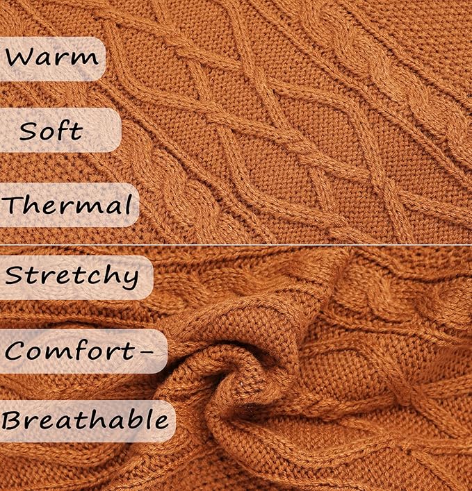 Dog Sweaters for Small Dogs Winter Dog Clothes for Chihuahua Yorkie Warm Puppy Sweater Knitted Pet Clothes Cute Doggy Cat Outfit for Thanksgiving (Brown, X-Small)
